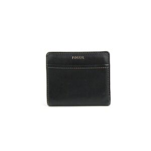 Fossil Black Leather Small Bifold Wallet